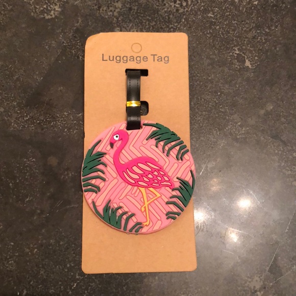 Handbags - FREE WITH $9 PURCHASE - Flamingo Luggage Tag